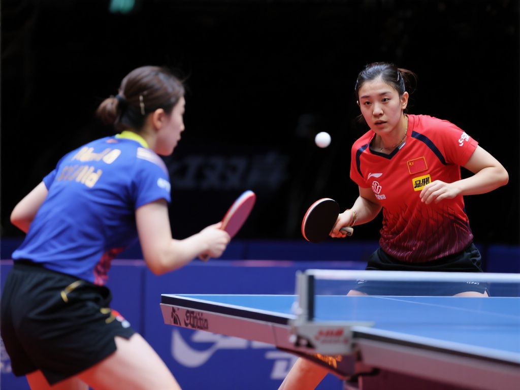 世乒联仁川冠军赛蒯曼对决阿库拉精彩集锦 双方比分胶着时,心理素质成为决定胜负的重